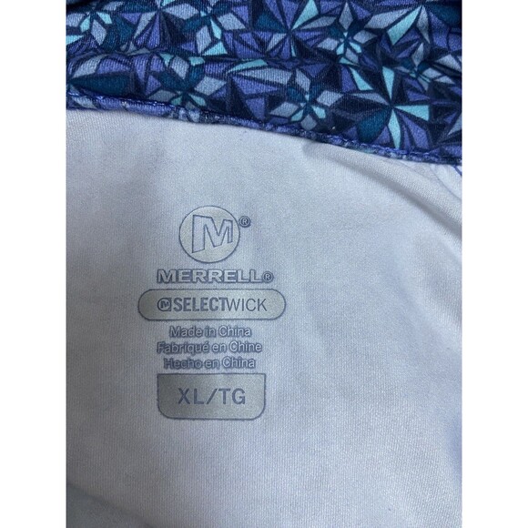 Merrell Selectwick Womens Xtra Large Blue kaleidoscope Quarter Zip Top Jacket - Picture 4 of 5